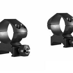 Collier Hawke Precision 25,4mm Acier rail weaver hauteur medium