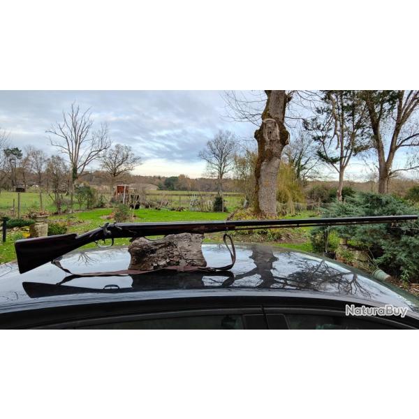 Fusil canardire poudre noire  percussion 18e sicle