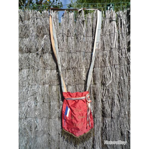 rare sac patriotique de conscrits pr-ww2