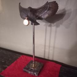 superbe porte gousset neo r&eacute;tro  en bronze et marbre