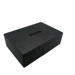 boite de stockage de munitions 9mm X50 avec stockage des munitions anglées couleur noire