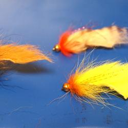 3 streamers zonker / renard H 8 Bille or