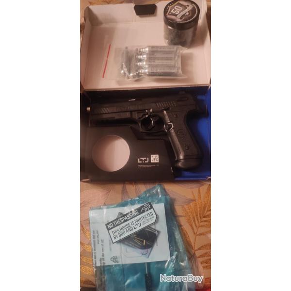 Pistolet co2  billes en caoutchouc