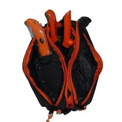Trousse couteau double lame a eviscérer découper dépecer  + ciseau +gants jetables
