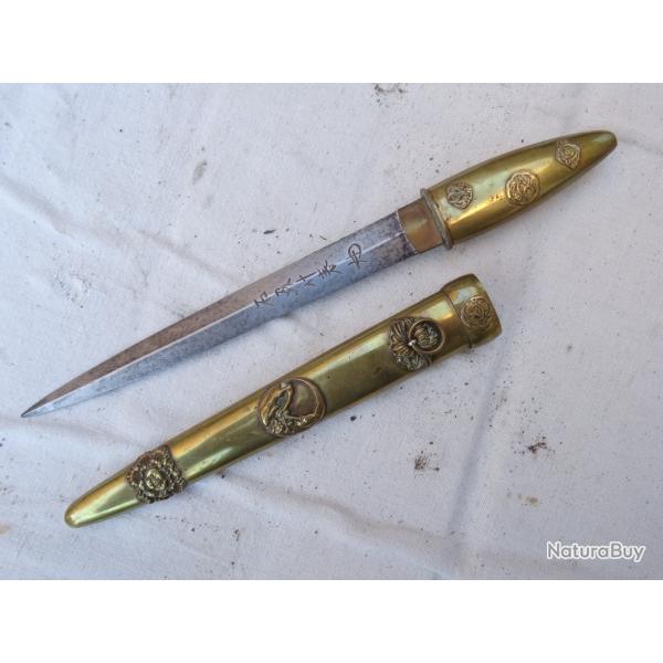 J284) lot, joli petit tanto , ,  poignard , couteau