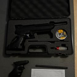 Pistolet à plomb Zoraki HP01-02 4,5 mm - 2 canons filetés + 2 poignées ergonomiques