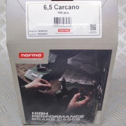 100 douilles/ etuis neufs Norma 6.5 Carcano, 129euros!!!