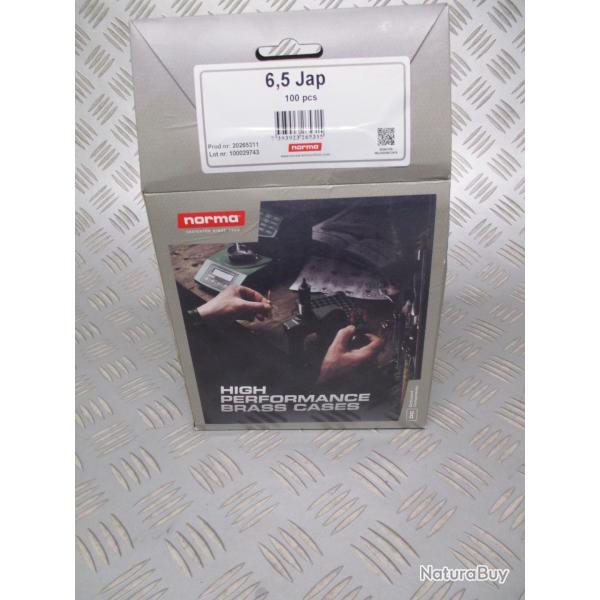 100 douilles/ etuis neufs Norma 6.5 Arisaka Japonnais, 139euros!!!