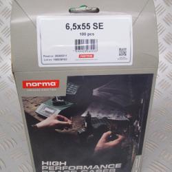 100 douilles/ etuis neufs Norma 6.5x55 SE Suèdois, 109euros!!!