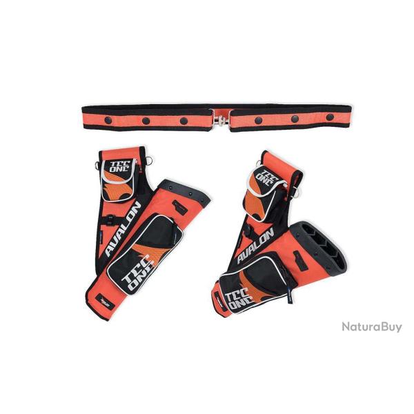 Carquois cible Avalon Tec One RH Orange 2 pockets