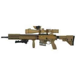 Carabine HK G28-Z, Cal. .308, avec Optique S&B, Point Rouge, Bipied, Foregrip et Couvres Rails