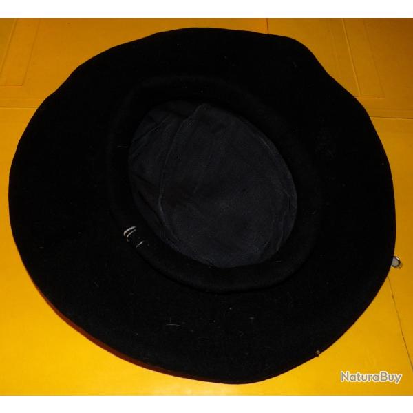 BERET " TARTE " DES CHASSEURS ALPINS DE L' ARMEE DE TERRE  FRANCAISE  , TAILLE 53 FABRICATION FRANCA