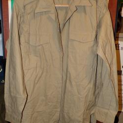 CHEMISE MILITAIRE DE L'ARMEE FRANCAISE ,Taille 4 L SOIT XL EN CIVIL,1959  FABRICATION FRANCAISE A NA