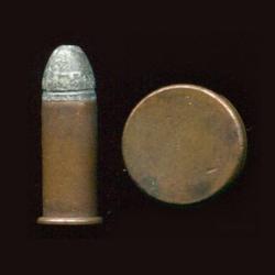 .32 Long Rim Fire - pour S&W N° 2 et autres revolvers - étui cuivre 19.8 mm de long