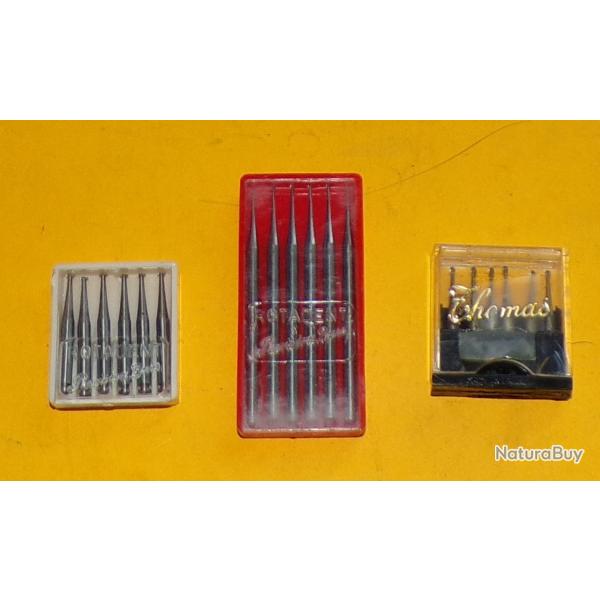 SERVICE DE SANTE : OUTIL MEDICAL LOT DE TROIS BOITES DE FRAISE POUR DENTISTE , 1 grande taille