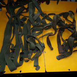 ARMEE AMERICAINE U.S : LOT DE 3 SANGLES ABIMEES DE L'ARMEE AMERICAINE AVEC UN TAMPON   , CETTE SANGL