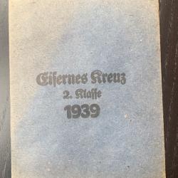 Sachet Croix de Fer EK2 1939 Original militaria allemand