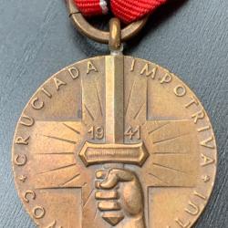 Médaille croisade contre communisme ruban médaille de l'Est militaria allemand original