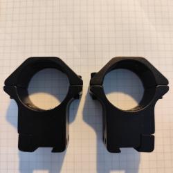 Colliers de lunette Vector Optics - Tube 30 mm / Hauteur 21 mm / Rail 21 mm