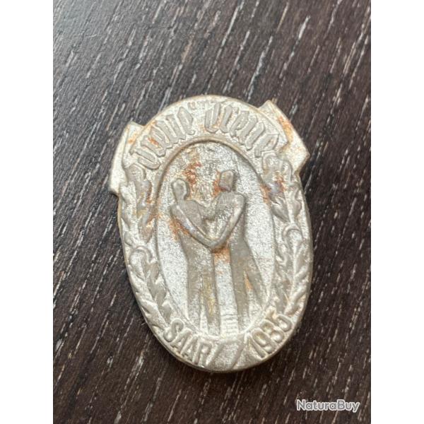 Insigne alllemand r�f�rendum Sarre 1935 Original