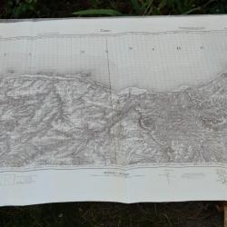 MILITARIA NORMANDY 44 - RARE carte 1:80000 CAEN Calvados Normandie MOE25CAR001