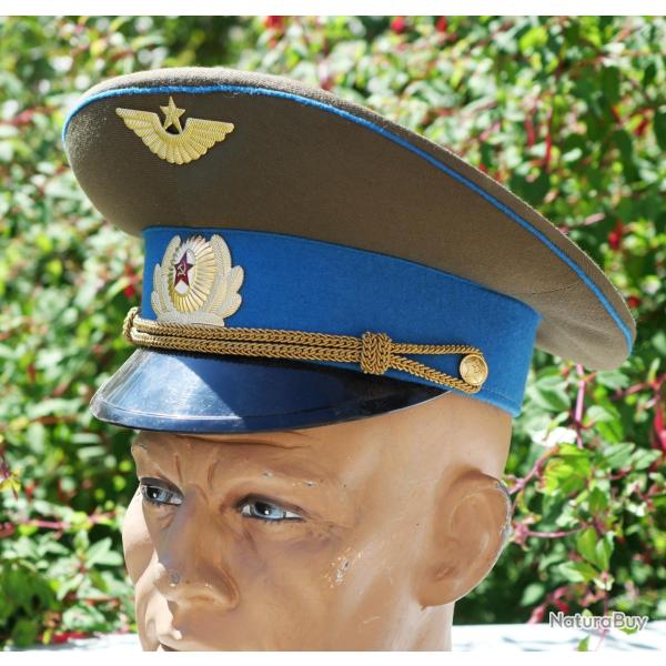 Casquette officier sovitique - arme de l'air - taille 55 - neuve avec son tiquette RF SDC25CSU001