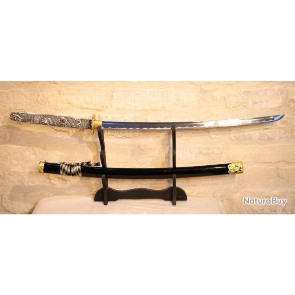 Sabre Chinois katana au dragon lame aiguise - ref EBR24JAP006