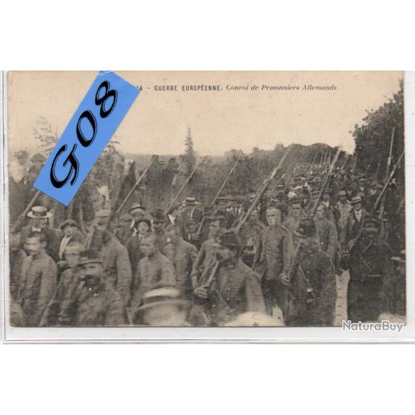 CPA -LA GUERRE EUROPEENNE Convoi Prisonnier allemands dans camp anglais N4392