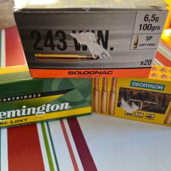 Vends trois boîtes de 20 balles 243, Win