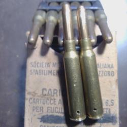 Boite de munition reglementaire Carcano 6.5X52 NEUTRALISEE