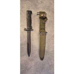 Ba&iuml;onnette USM5A1 avec son fourreau USM8A1 PWH