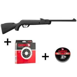 Pack Carabine A Plombs Gamo Delta Black Synthétique