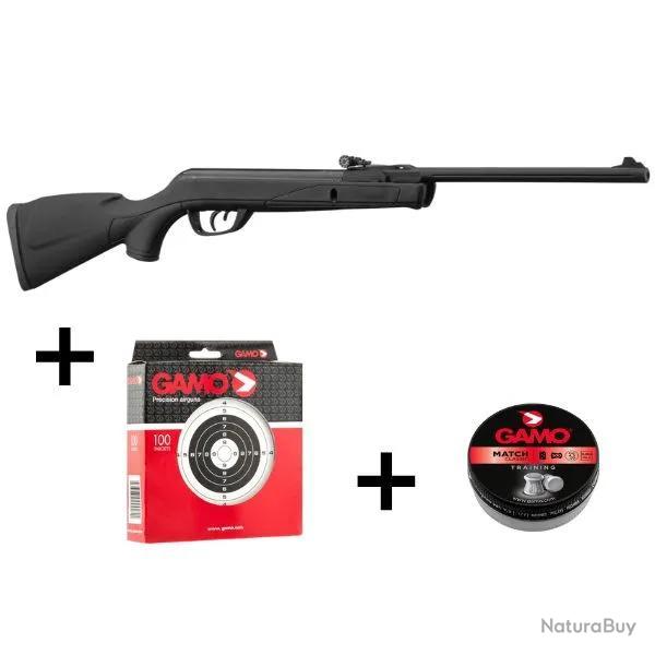 Pack Carabine A Plombs Gamo Delta Black Synthtique
