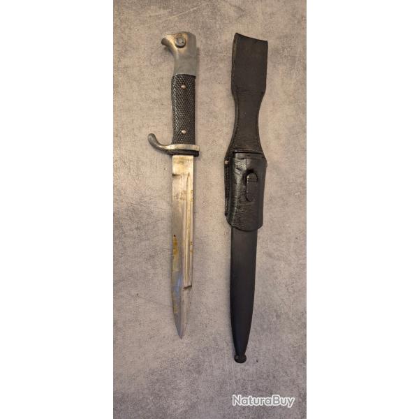 Ba�onnette ALLEMANDE WWII K98 PARADE avec son fourreau et son porte fourreau
