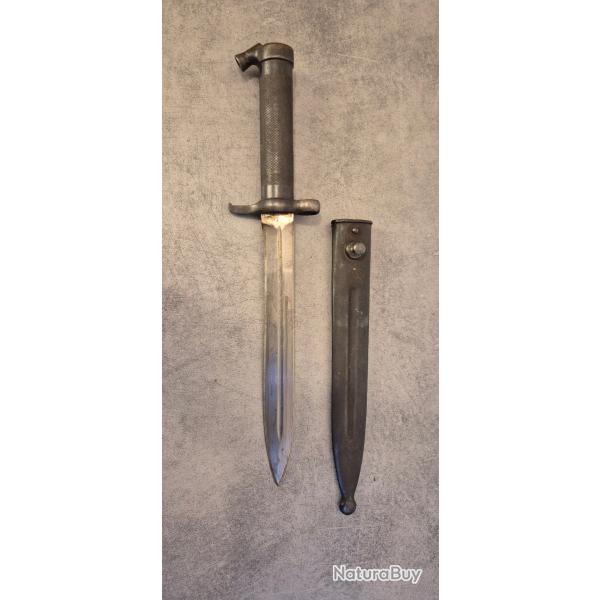 Baonnette SUEDOISE M96 1896 avec son fourreau