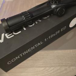 Lunette VectorOptics Continental 1-10×28 ED avec support X-ACCU pour rails picatinny