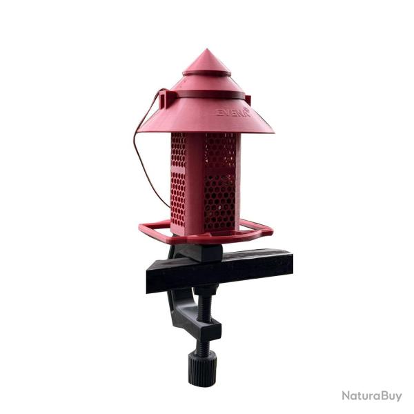 NUC�A - la mangeoire sp�cialement con�ue pour les cacahu�tes. Rouge Pourpre, Support Universel Balco