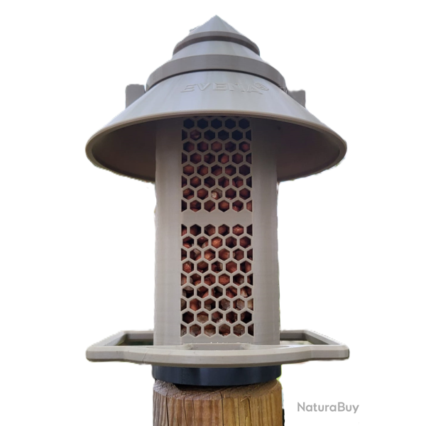 NUC�A - la mangeoire sp�cialement con�ue pour les cacahu�tes. Gris Olive, Clip Universel M�le, Gris 