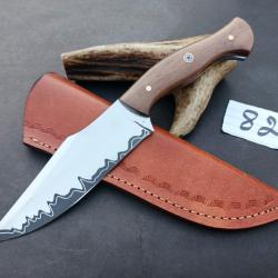 couteau de Poche Fait À Main Lame Acier D2 Manche En Bois De Palissandre 82