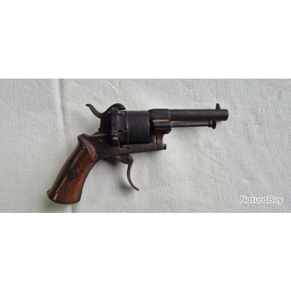PISTOLET REVOLVER A BROCHE ELG 7mm N 38
