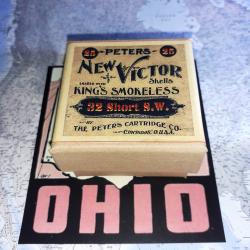 32 Short SW (Peters Cartridge): Reproduction boite munitions Vintage (vide) PC 14249747