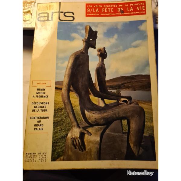 Jardin des arts numero 210 de 1972 Moore La Tour fete de la vie