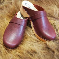 Sabots Suédois cuir de caractère tannage végétal édition limitée fêtes 37 BORDO BUFFALO