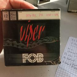 Cartouche calibre 12 fod