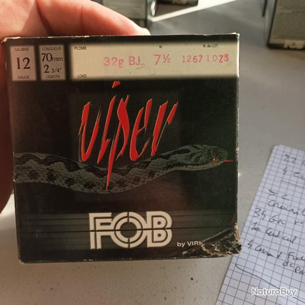 Cartouche calibre 12 fod