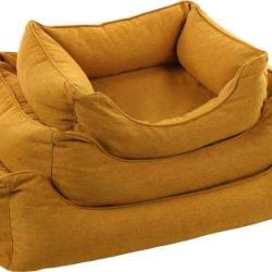 PANIER ZIVA RECTANGLE OCRE 80X67X22CM