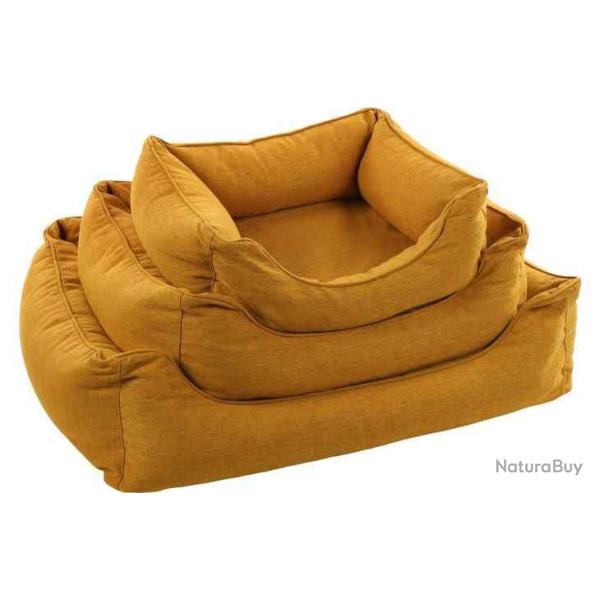 PANIER ZIVA RECTANGLE OCRE 80X67X22CM