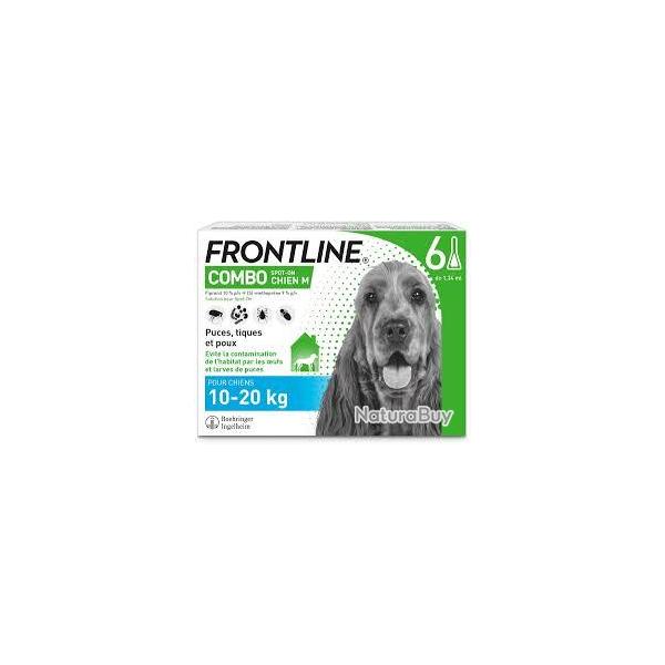 FRONTLINE COMBO CHIEN 10-20KGS 6 PIPETTES DE 1.36ML