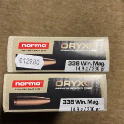 À vendre munitions norma  oryx 338 win