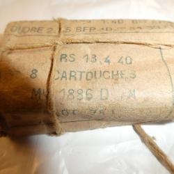 paquets de 8 cartouches 8mm Lebel fusil